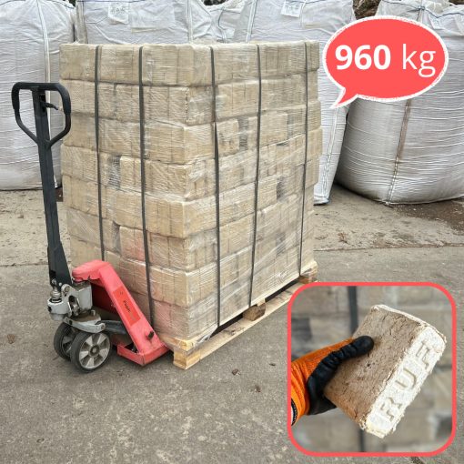RUF típusú fabrikett (960 kg / raklap)